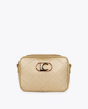 Monogram Diamond Oval Logo Faux Leather Crossbody