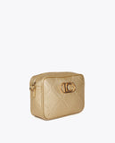 Monogram Diamond Oval Logo Faux Leather Crossbody