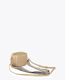 Monogram Diamond Oval Logo Faux Leather Crossbody