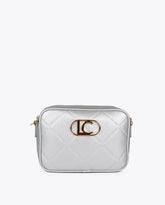 Monogram Diamond Oval Logo Faux Leather Crossbody
