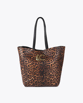 Leopard Print Shopper Bag with LC Logo
