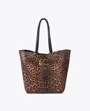 Leopard Print Shopper Bag with LC Logo