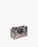 Quilted Metallic Crossbody Bag