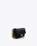 Padded Shoulder Bag with Custom Automatic Closure