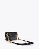 Padded Shoulder Bag with Custom Automatic Closure