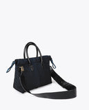 Blue Interior Mesh Fabric Shoulder Bag