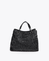 Ruched Leather Effect Bag