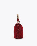 Metallic Handle Customized Tweed Shoulder Bag