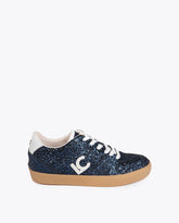 Sneakers with Hidden Wedge and Leather Details