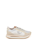 Sneakers with Multi-Texture Sole and Leather Details