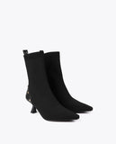 Sock-Style Boot with Snake Details