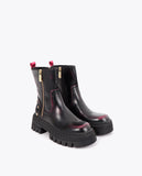 Boot with Gradient Effect and Metallic Details