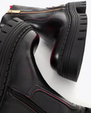 Boot with Gradient Effect and Metallic Details