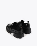 Square Toe Loafer with Stud Detail