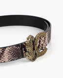Reversible Belt with LC Leopard Buckle