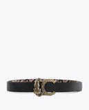 Reversible Belt with LC Leopard Buckle