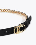 Oval Logo Chain Belt