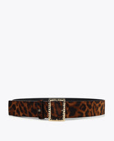 Wide Animal Print Belt