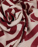 Two-tone Pleated Scarf