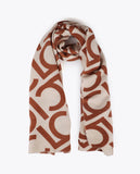 Two-tone Pleated Scarf