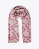 Two-tone Pleated Scarf