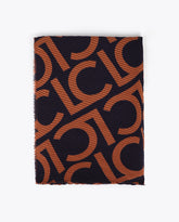 Two-tone Pleated Scarf