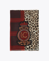 Animal Print and Tartan Scarf