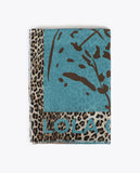 Double-Sided Tiger Face Print Scarf