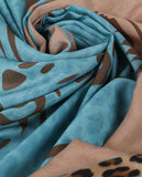 Double-Sided Tiger Face Print Scarf