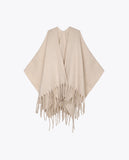 Cape with Fringe Detail