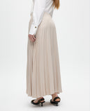 Waxed Effect Pleated Skirt