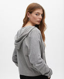 Zipper Cardigan with Bead Detail