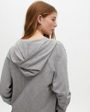 Zipper Cardigan with Bead Detail