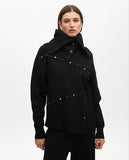 Deconstructed Stud Detail Sweater