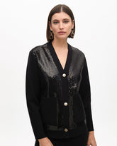 Sequin Detail Knit Cardigan