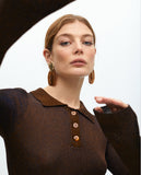 Fitted Sweater with Shiny Lurex