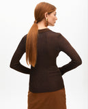 Fitted Sweater with Shiny Lurex