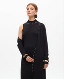 Long Lurex Knit Cardigan