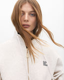 Zip-Opening Sweatshirt with Side Detail