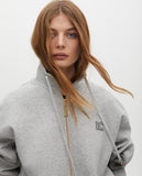 Zip-Opening Sweatshirt with Side Detail