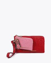 Bicolor Wallet with Oval Logo