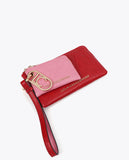 Bicolor Wallet with Oval Logo