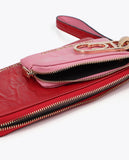 Bicolor Wallet with Oval Logo