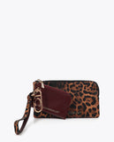 Bicolor Wallet with Oval Logo