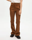 Flared Faux Suede Pants