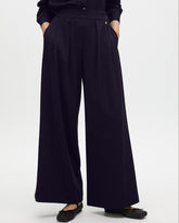 Pinstripe Lamé Pleat Trousers