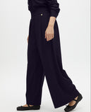Pinstripe Lamé Pleat Trousers