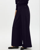 Pinstripe Lamé Pleat Trousers