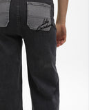 Bicolor Wideleg Jeans