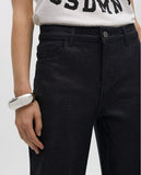 Coated Wide Leg Jeans